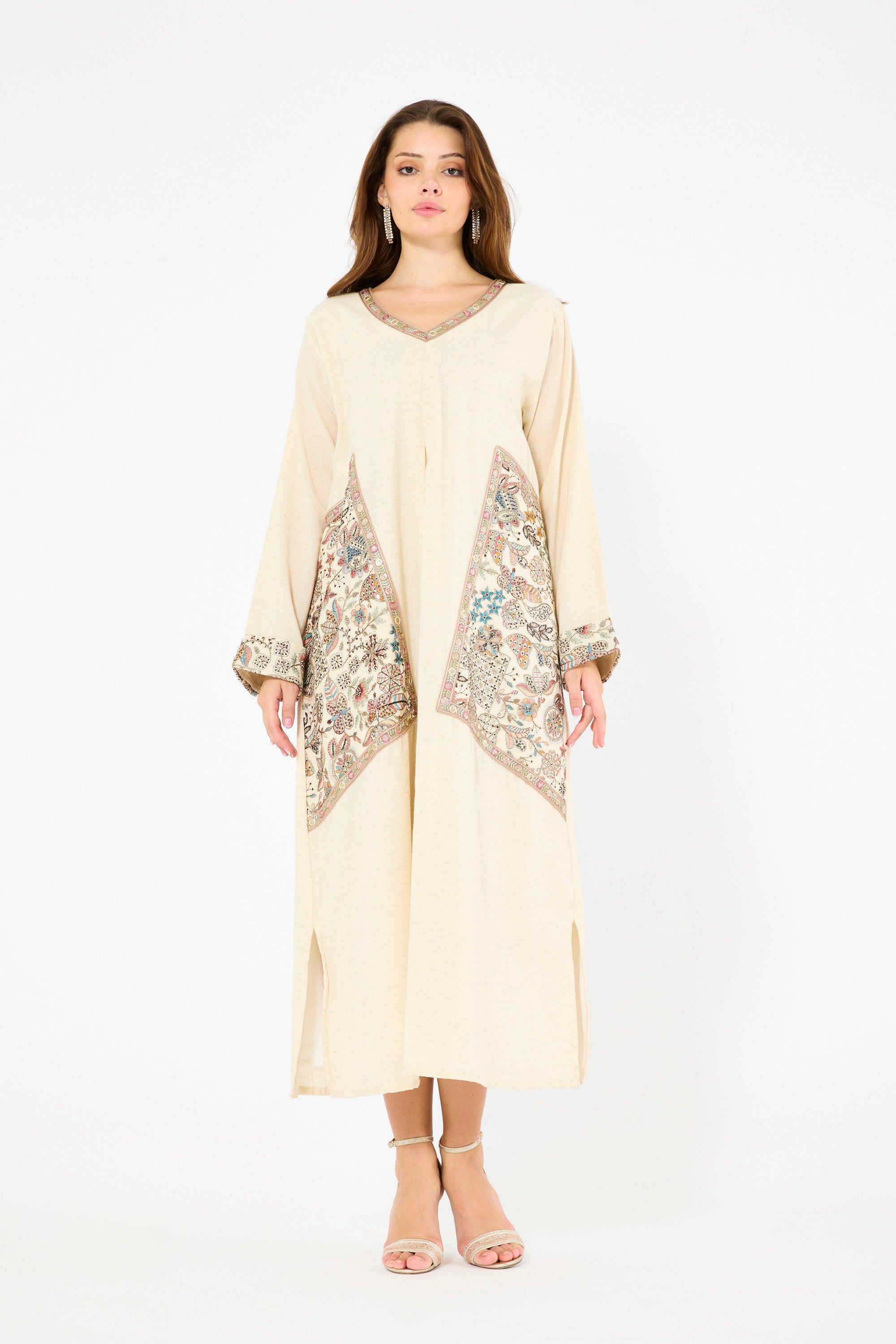 Contrast Large Patchwork Jalabiya