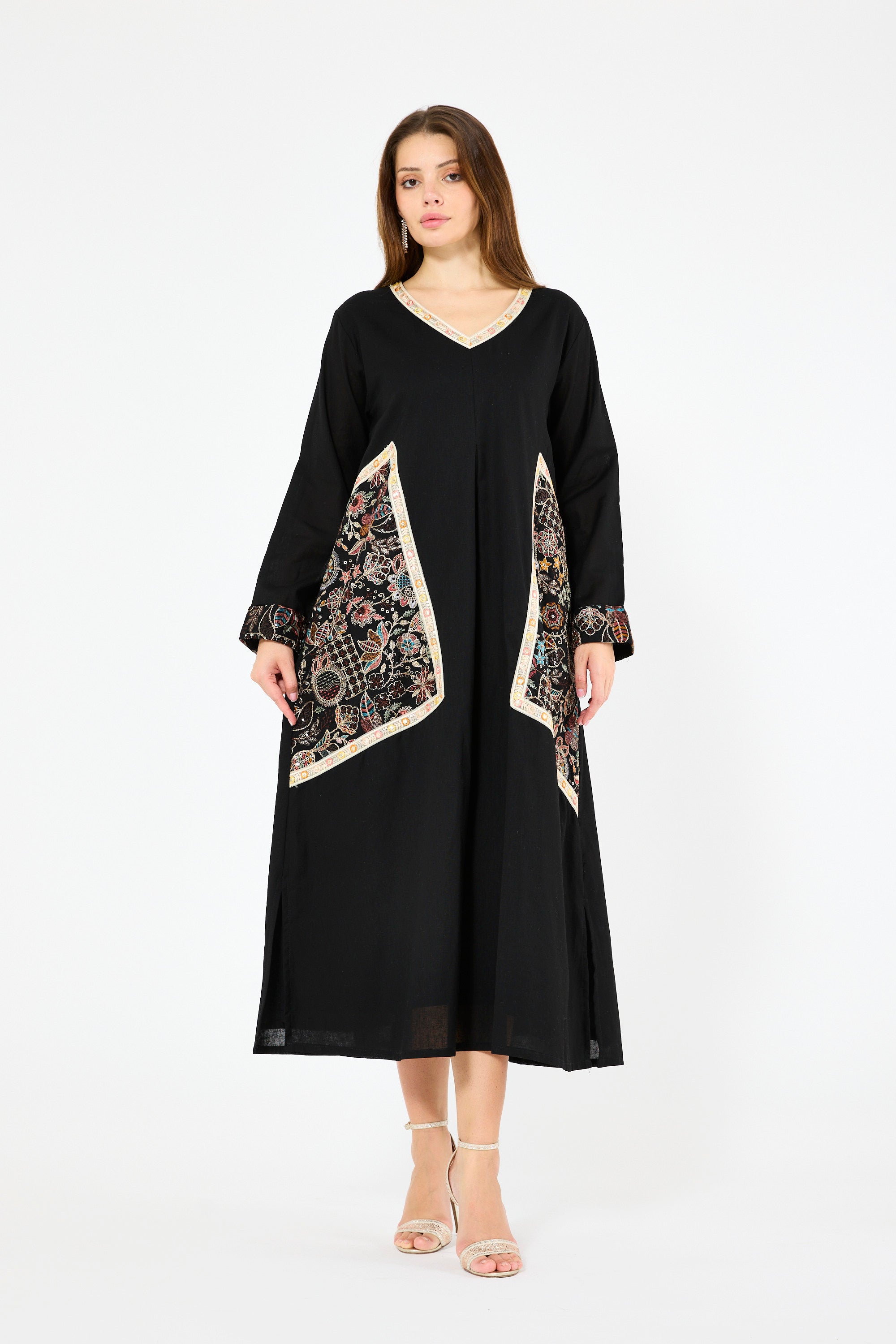 Contrast Large Patchwork Jalabiya