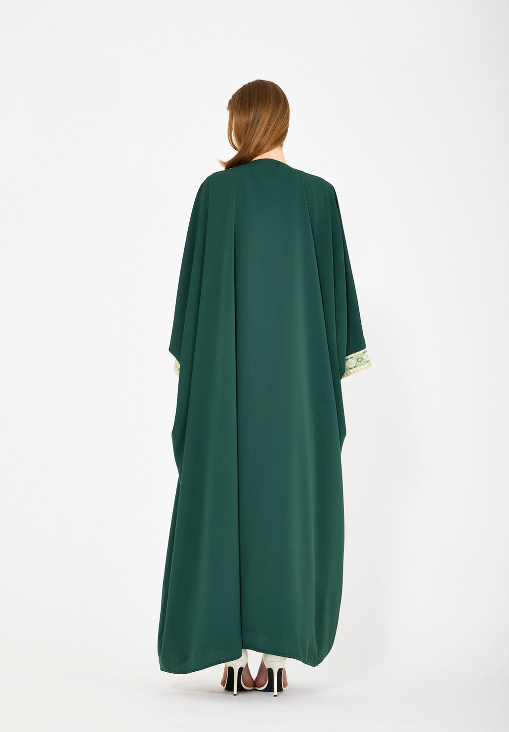 Embellished Bisht With Tassels & Dress Set