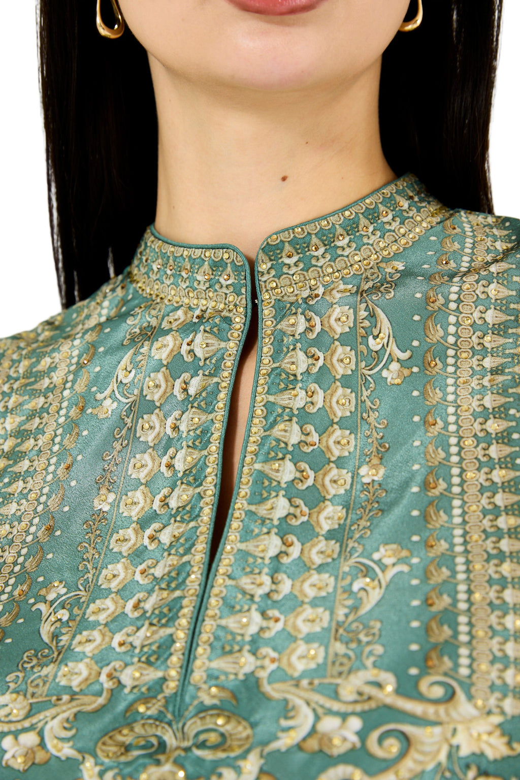 Sleeveless 3D Floral Print Maxi Dress