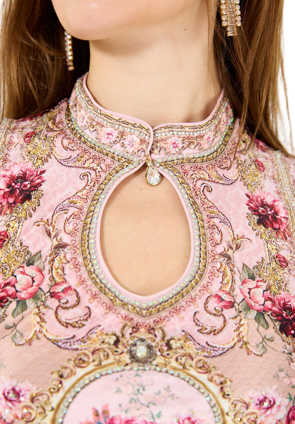 Sleeveless Floral Ombre Print Maxi Dress