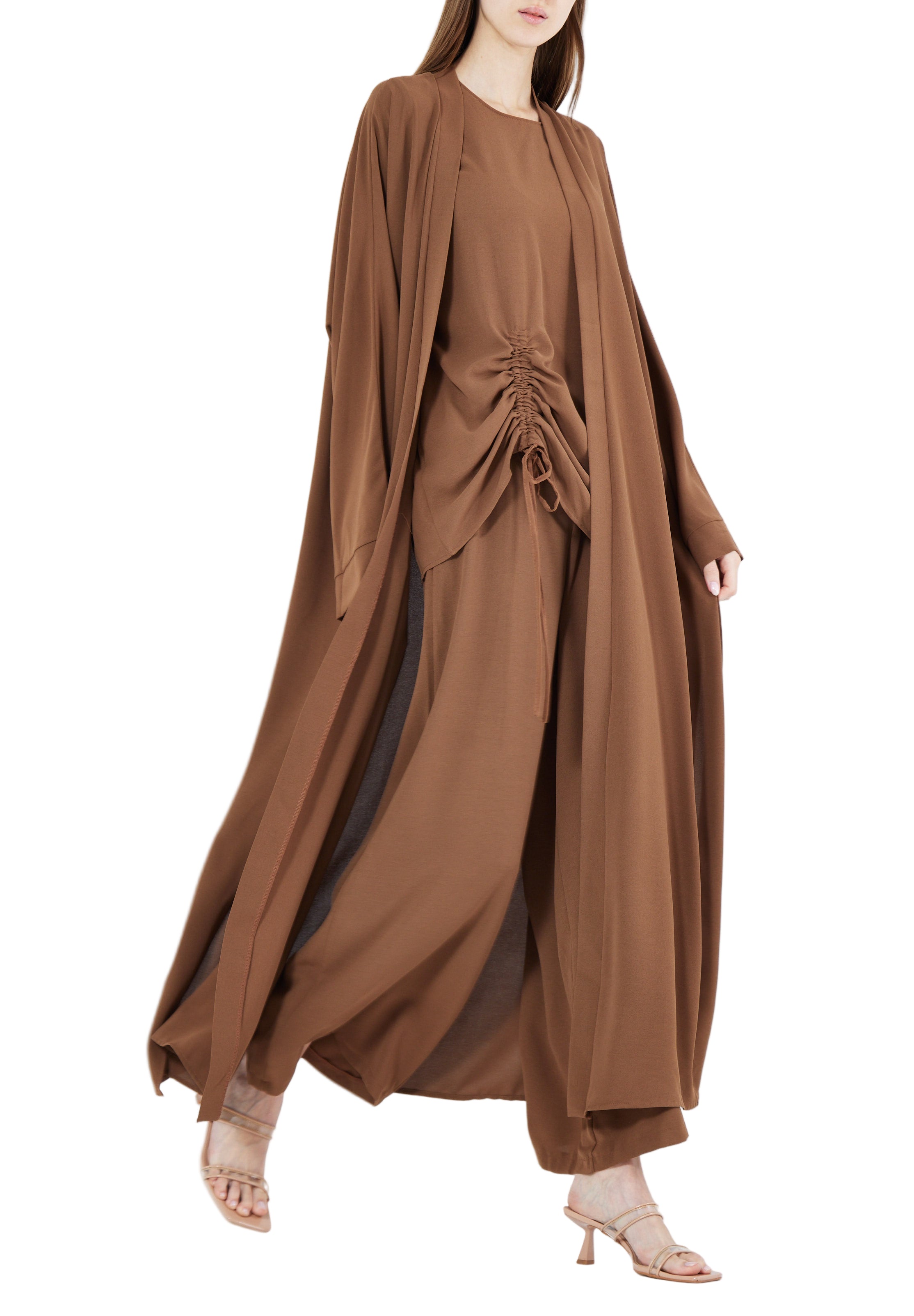 Stylish Loose fitted Jalabiya With Flared Pant