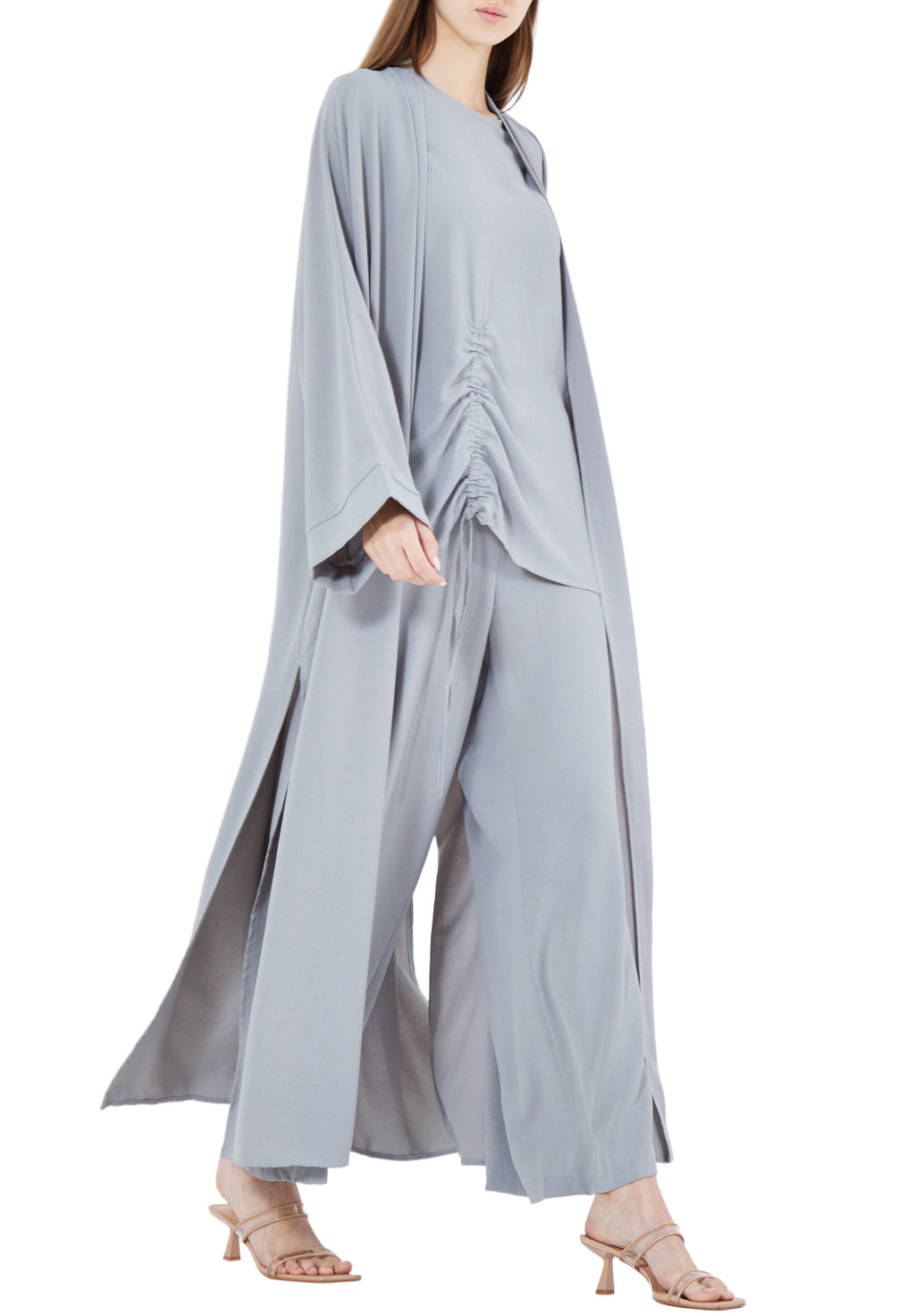 Stylish Loose fitted Jalabiya With Flared Pant