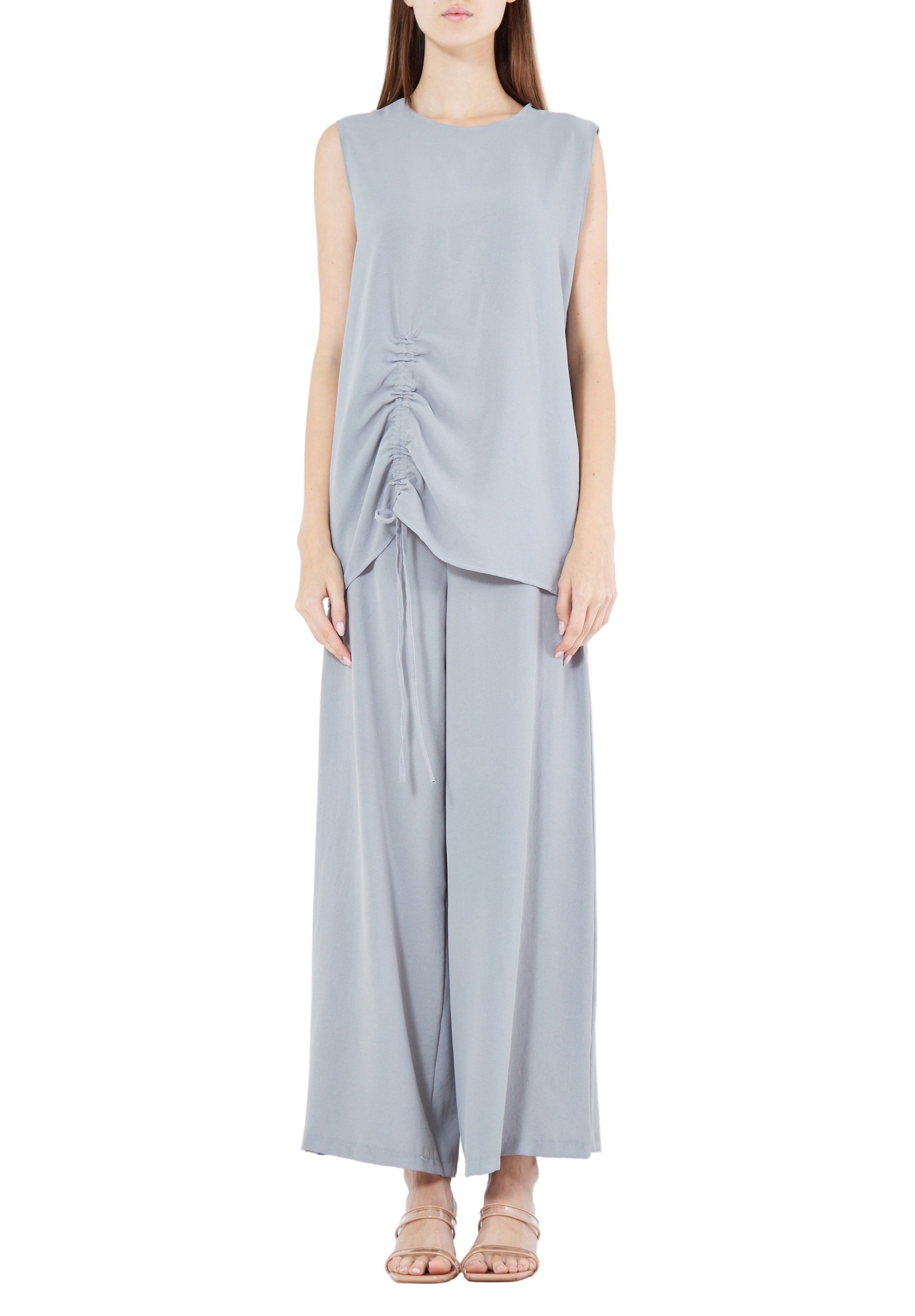 Stylish Loose fitted Jalabiya With Flared Pant