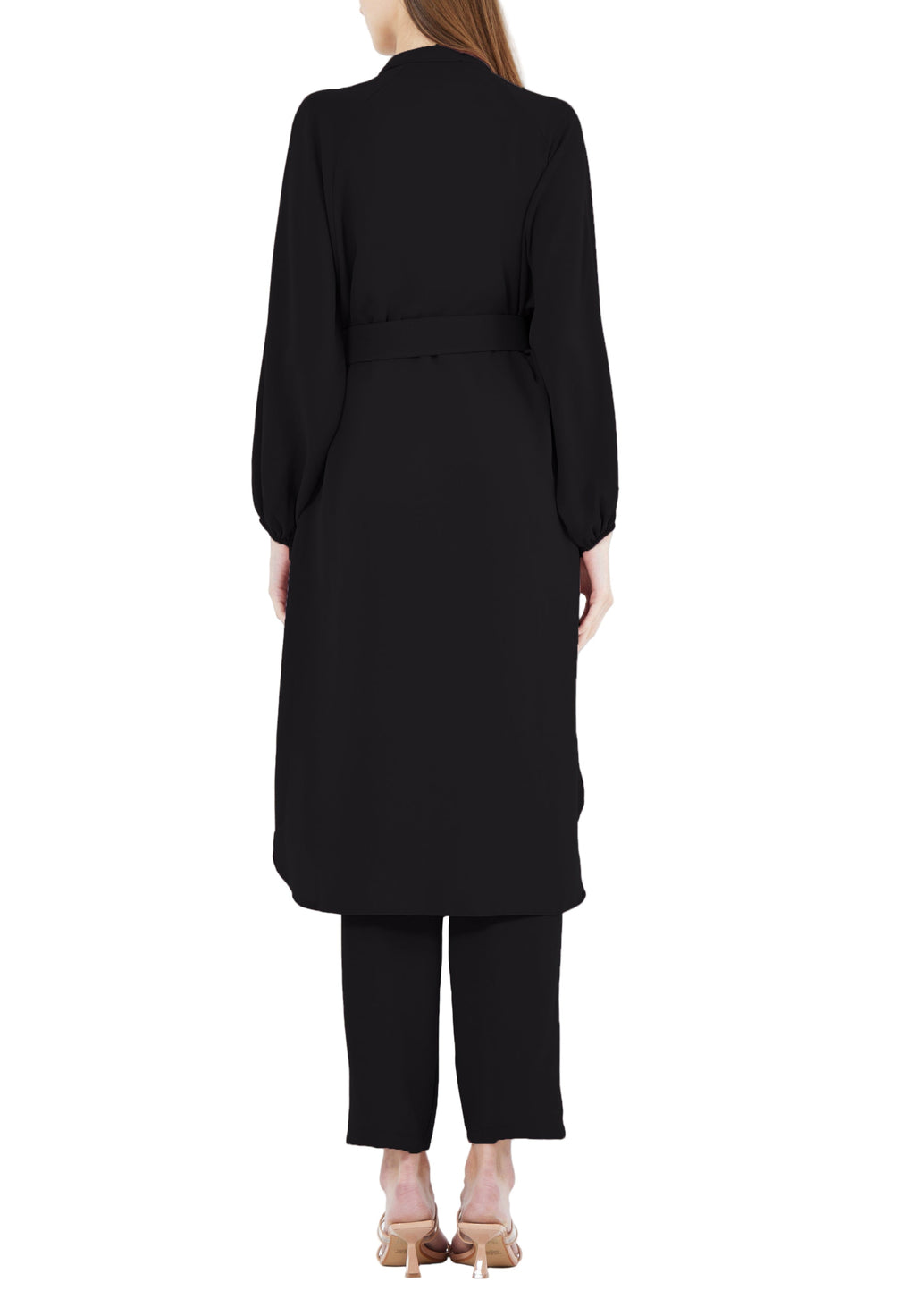 Simple And Elegant Midi Top And Ankle Length Pant With Long Sleeves