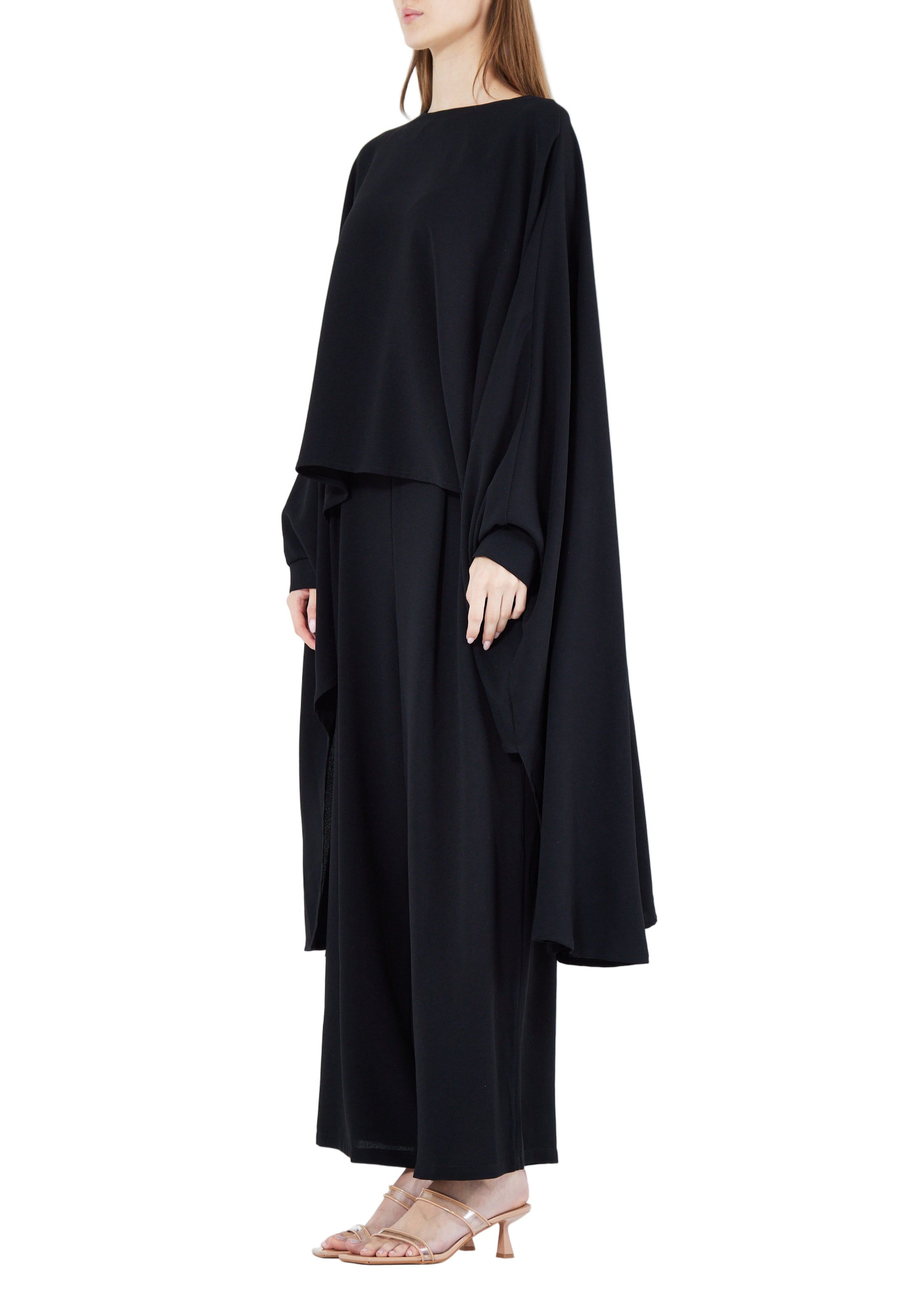 Stylish Loose Fit Draped Top With Loose Fit Pant