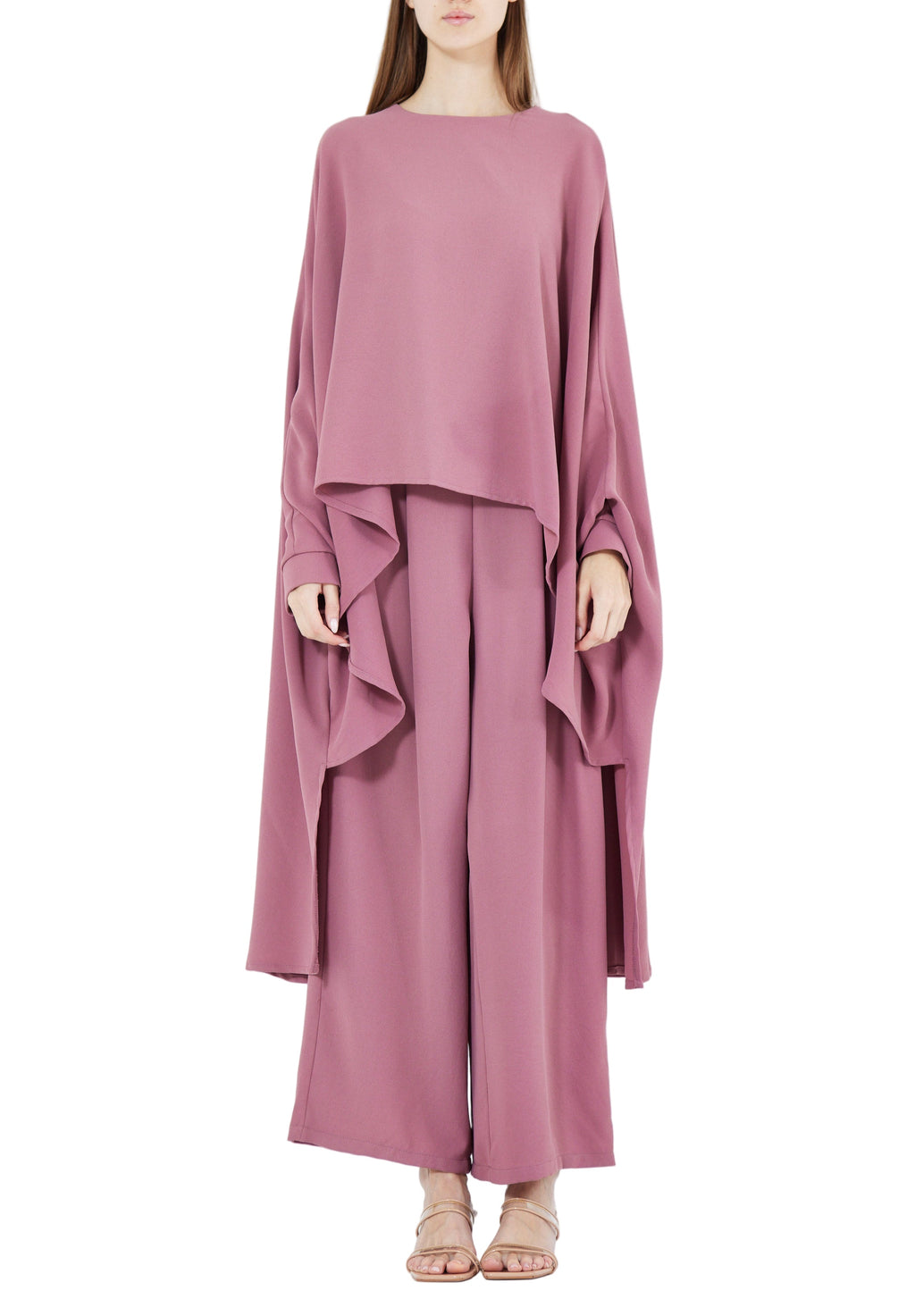 Stylish Loose Fit Draped Top With Loose Fit Pant