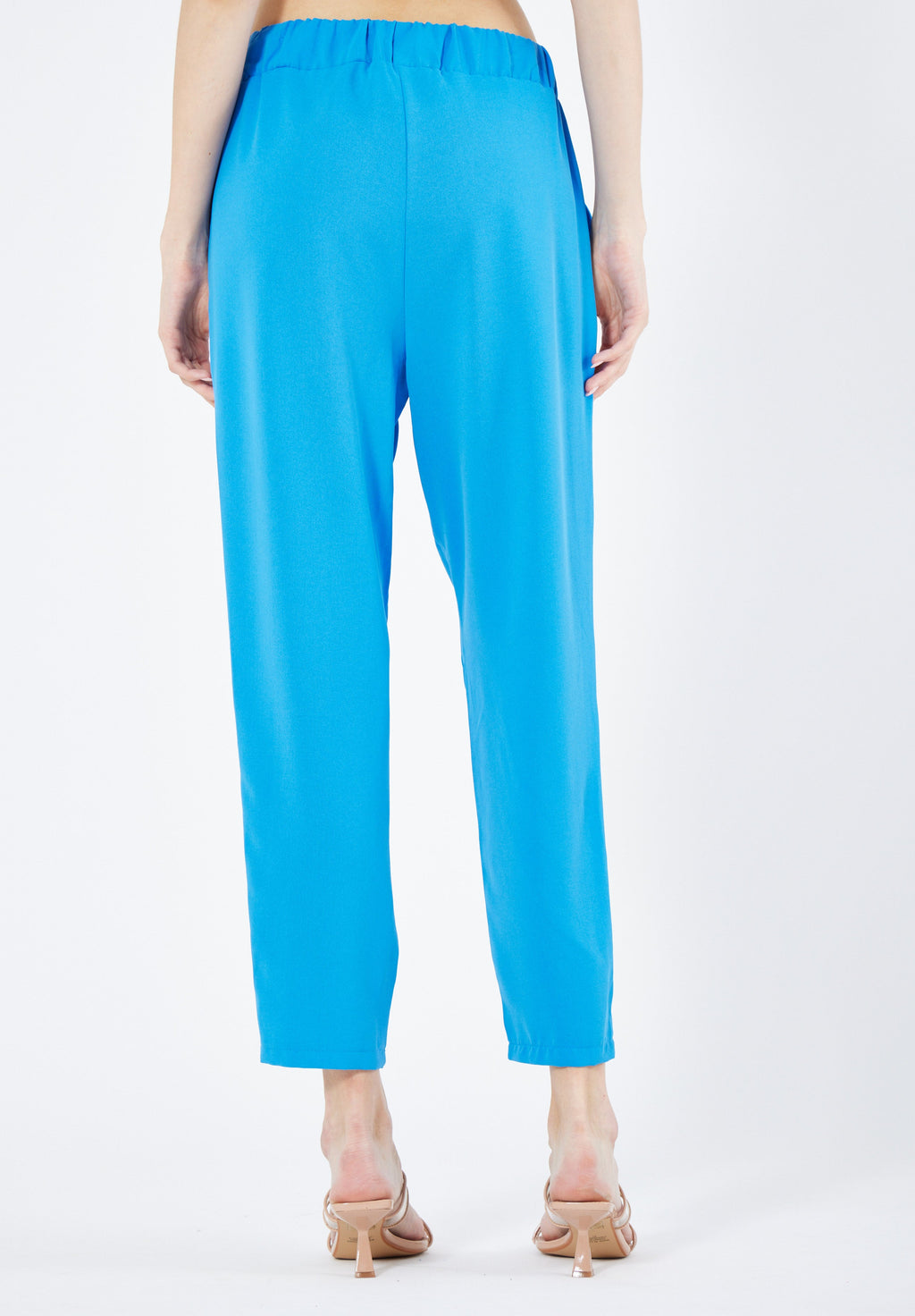 Stylish Elastic Waisted Loose Fit Pant With Pockets