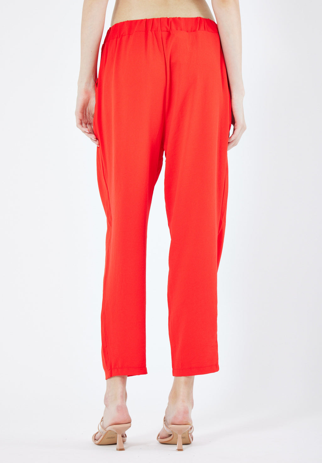 Stylish Elastic Waisted Loose Fit Pant With Pockets