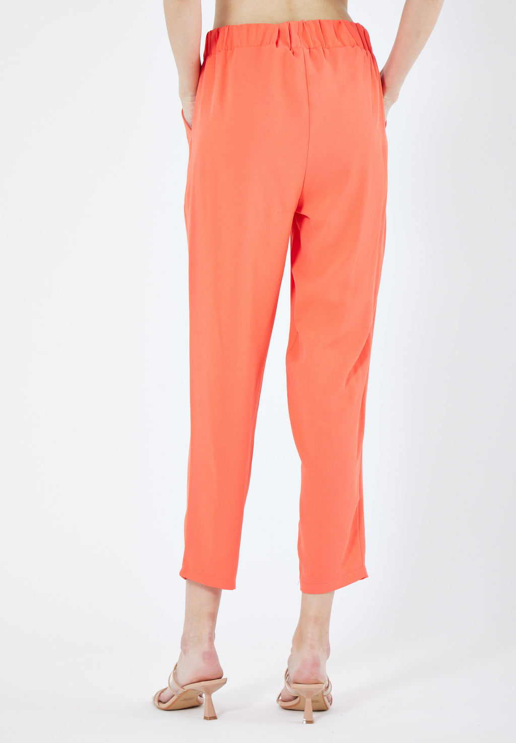 Stylish Elastic Waisted Loose Fit Pant With Pockets