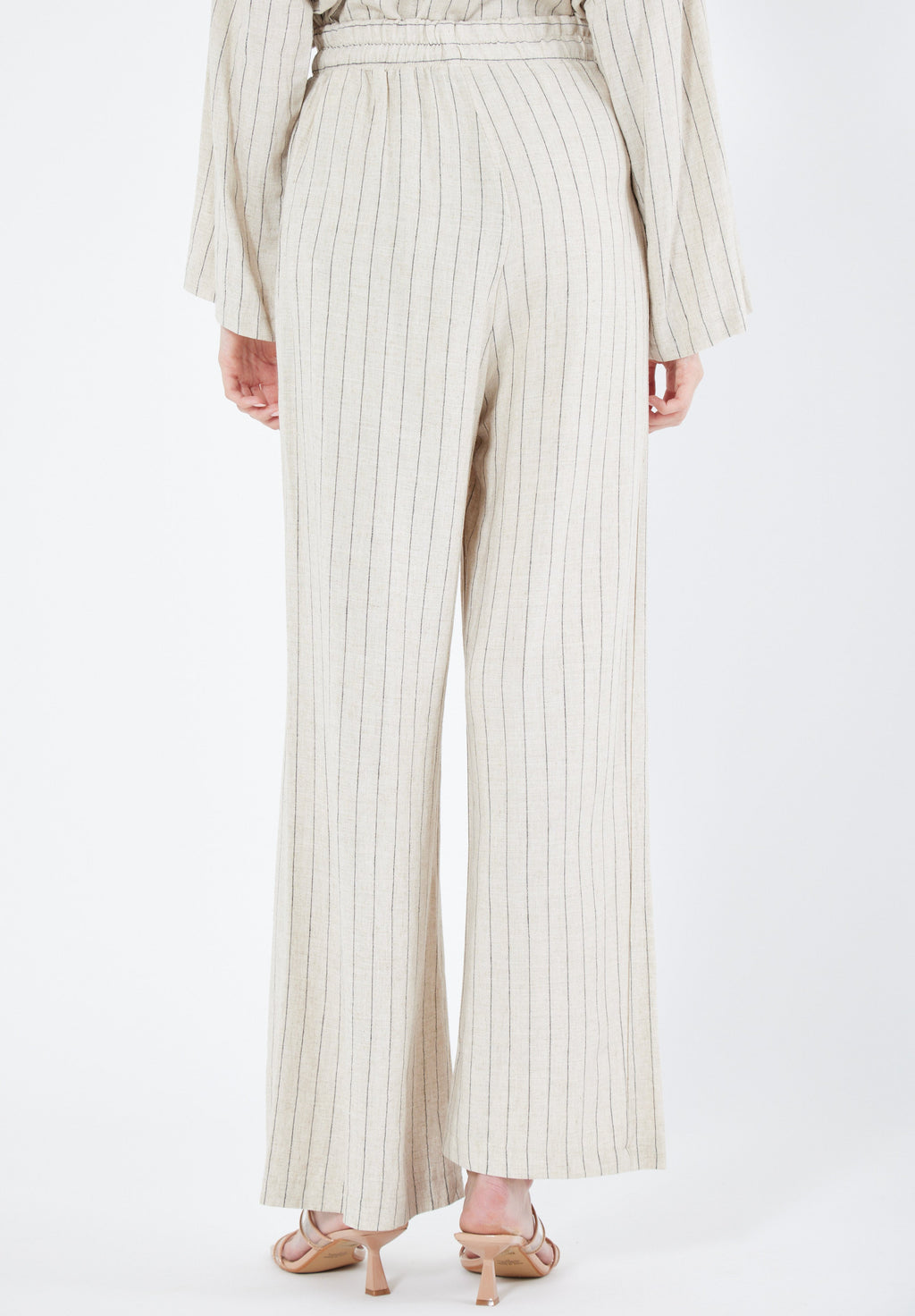 Stylish Linen Long Flared Pant With Pockets