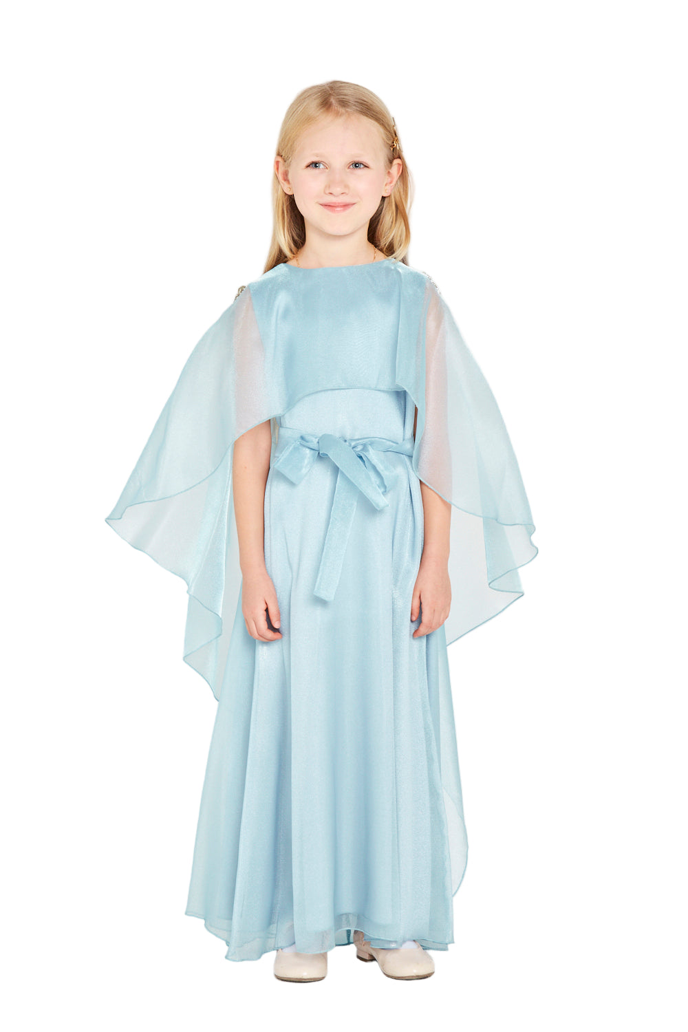 Embellished Detail Flowing Overlay Party Dress