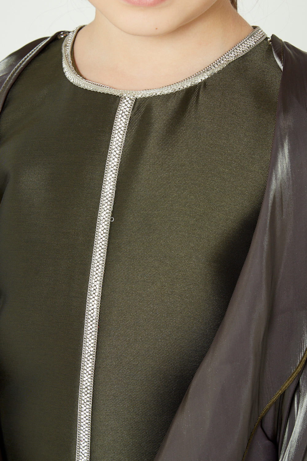 Ruffled Sheer Layered Occasion Dress