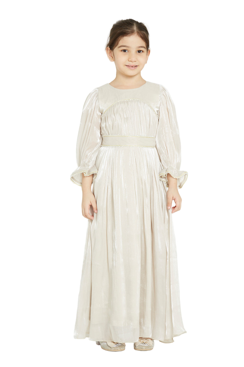 Shimmer Detail Party Gown