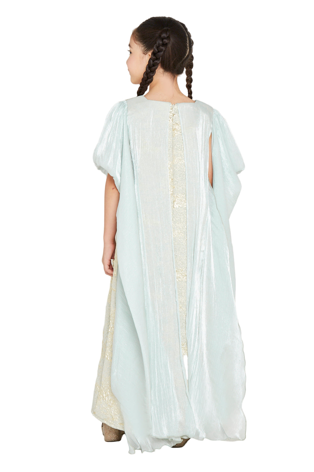 Puff Sleeve Jacquard Dress