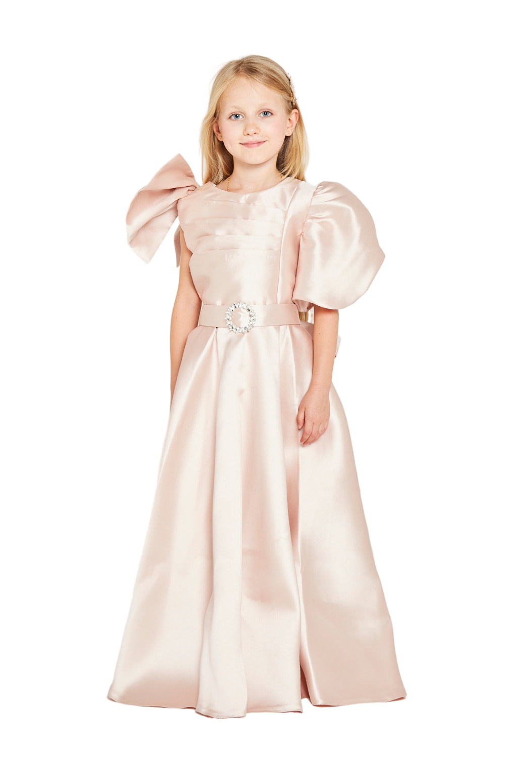 Statement Shoulder Bow Detail Gown