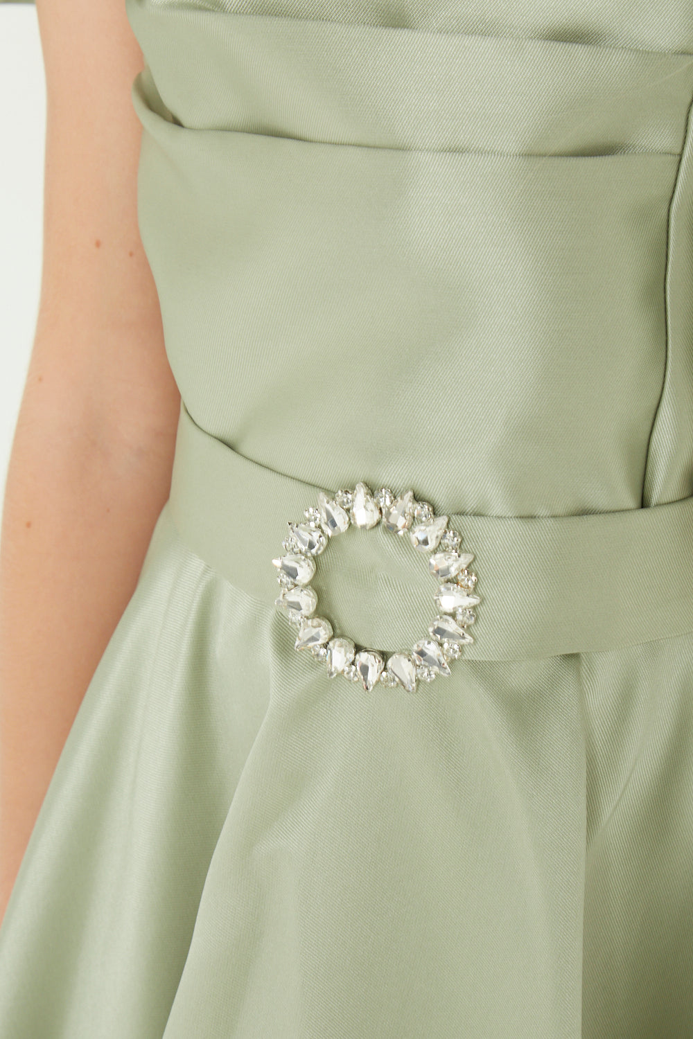 Statement Shoulder Bow Detail Gown