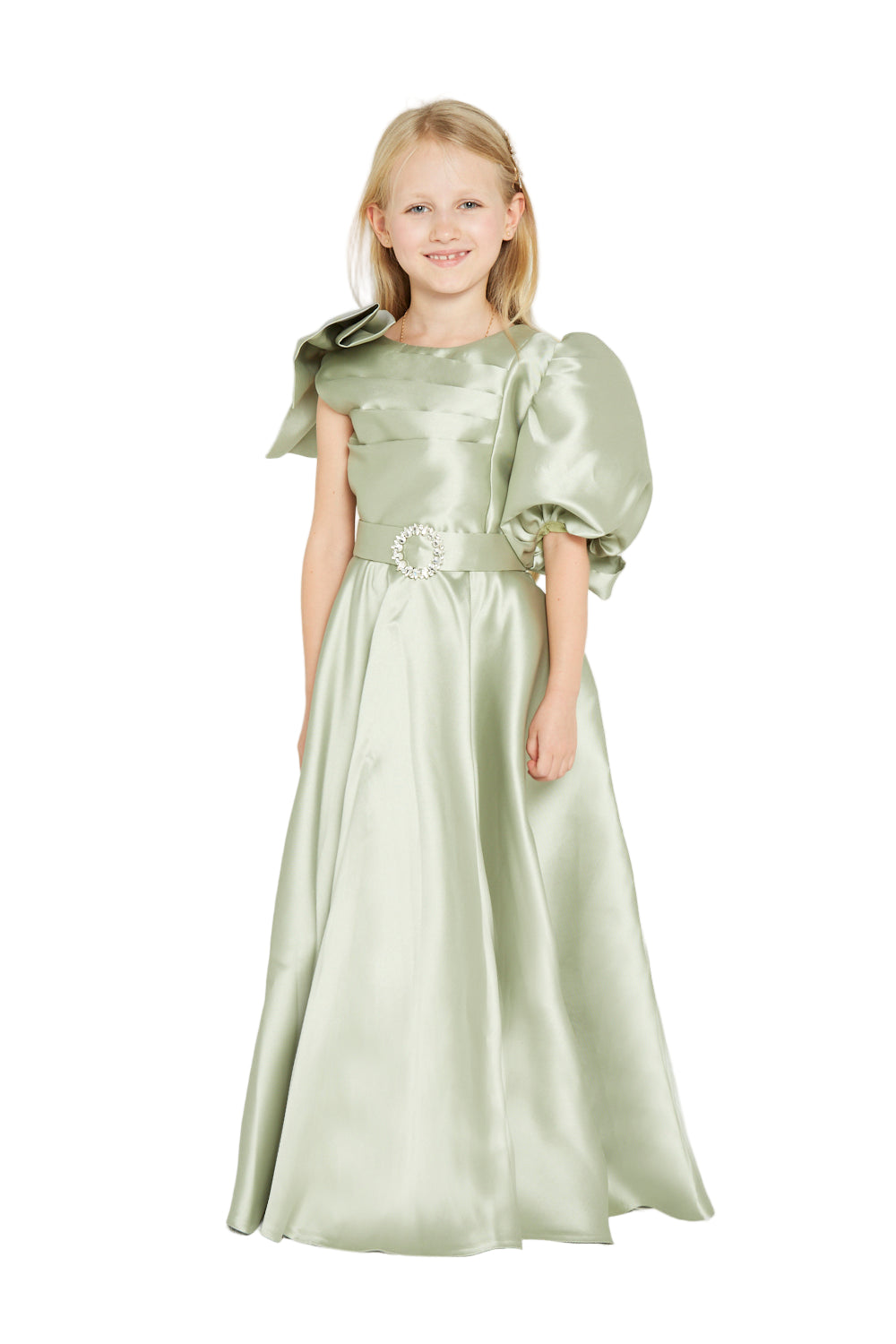 Statement Shoulder Bow Detail Gown