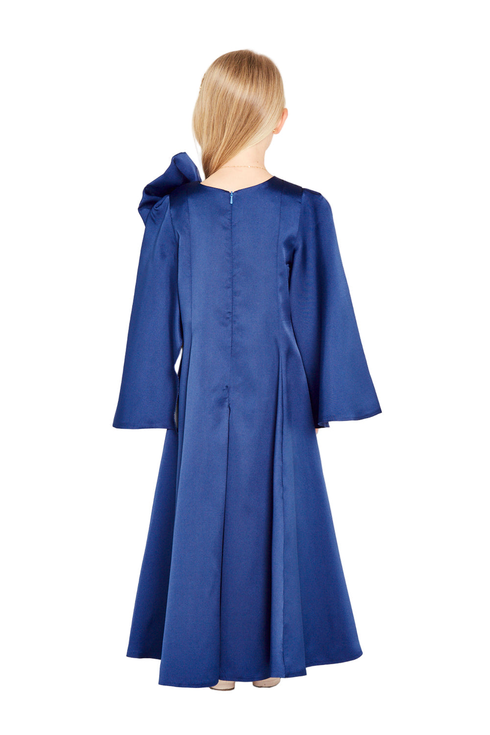 Brooch Accent Bow Detail Gown