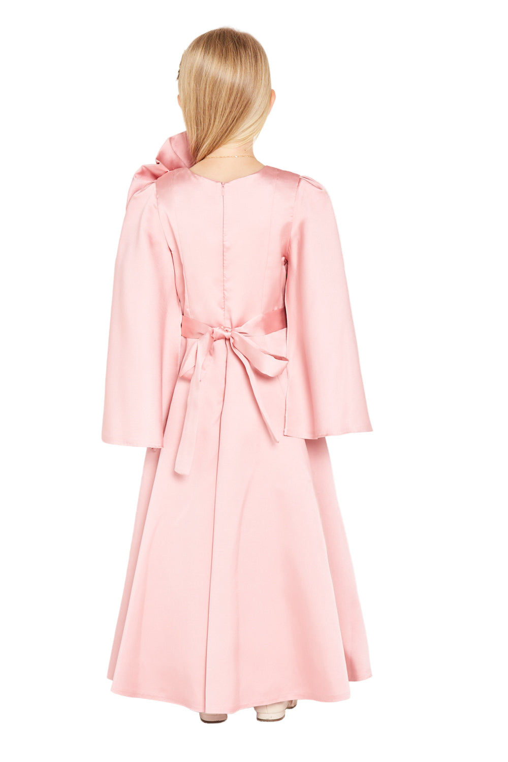 Brooch Accent Bow Detail Gown