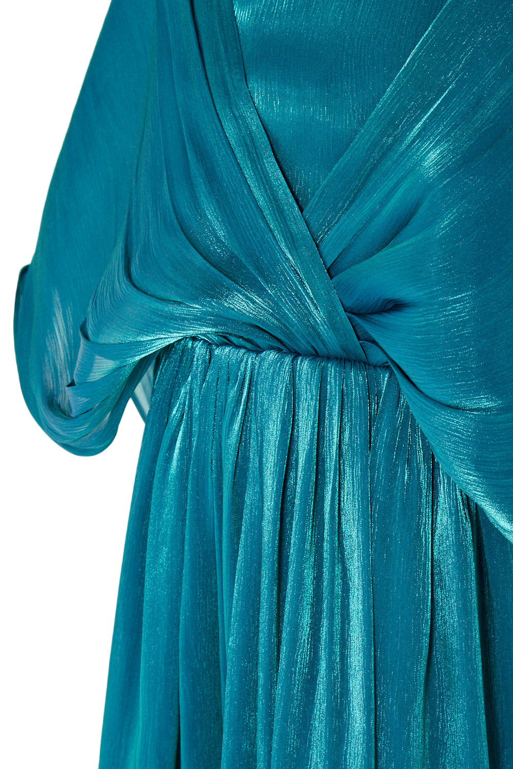 Sheer Overlay Party Gown