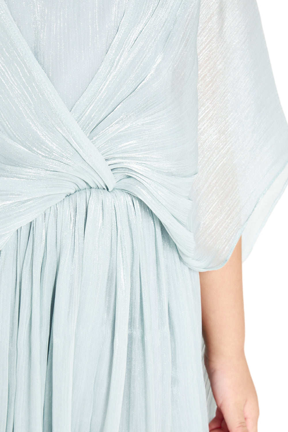 Sheer Overlay Party Gown