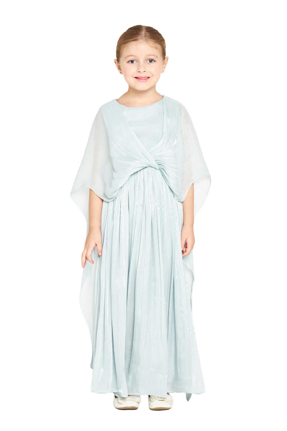 Sheer Overlay Party Gown