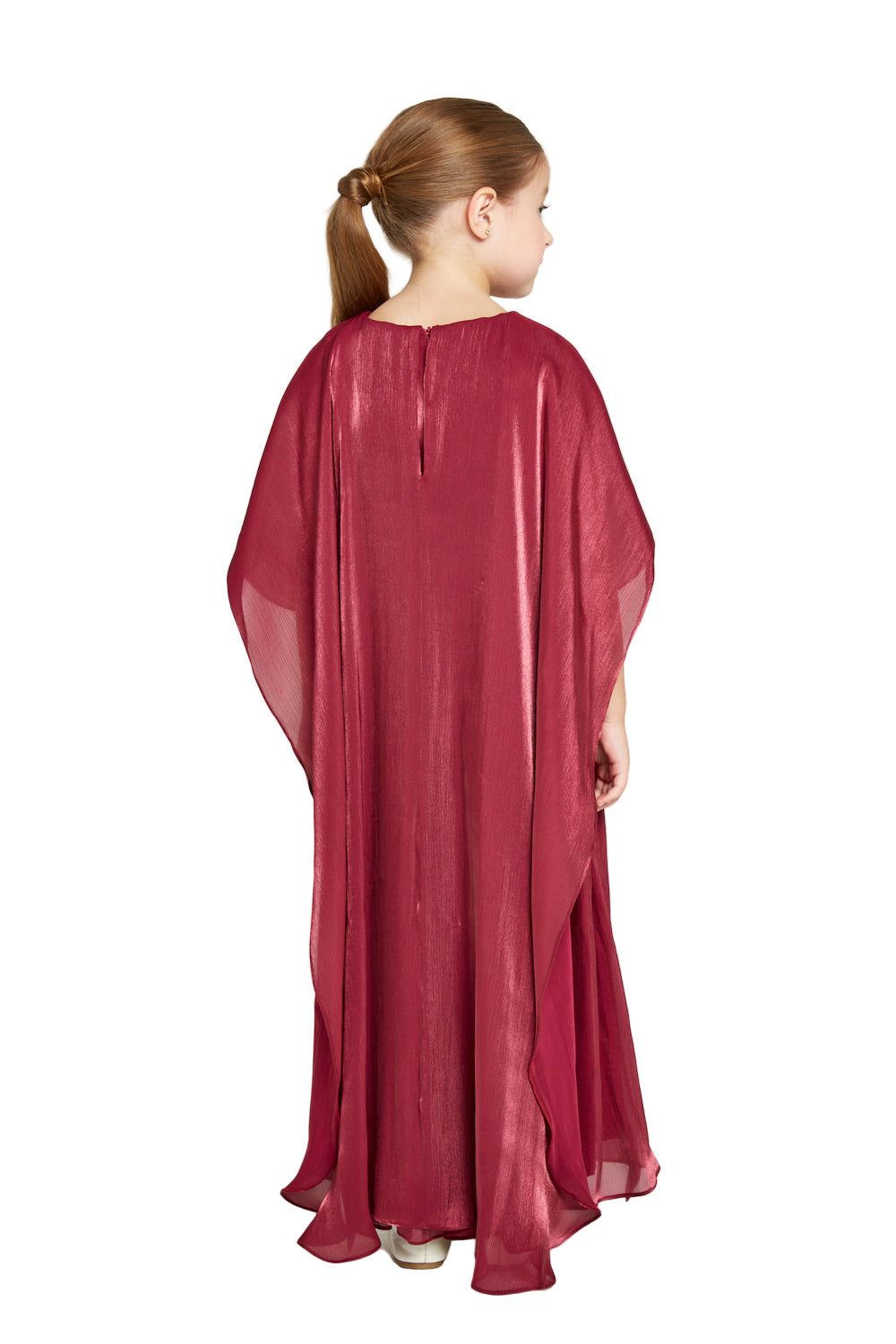 Sheer Overlay Party Gown