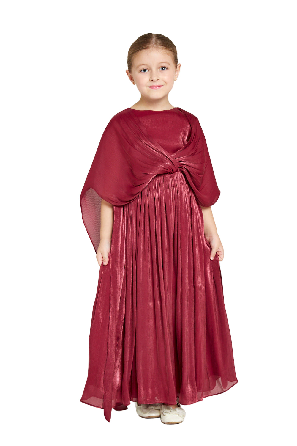 Sheer Overlay Party Gown