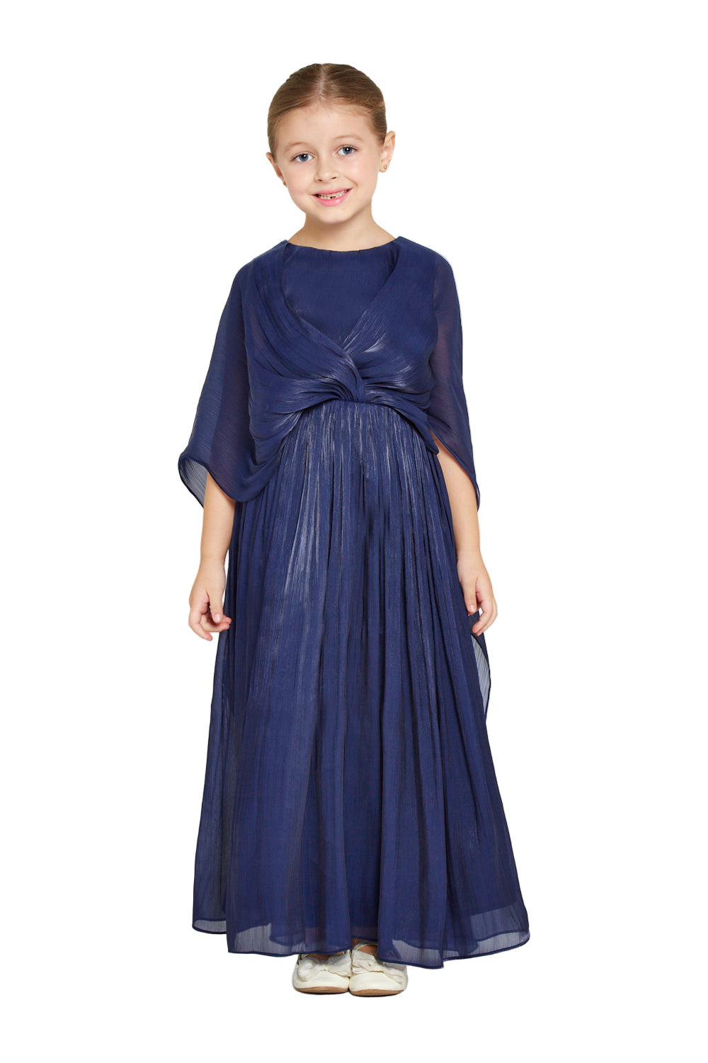 Sheer Overlay Party Gown