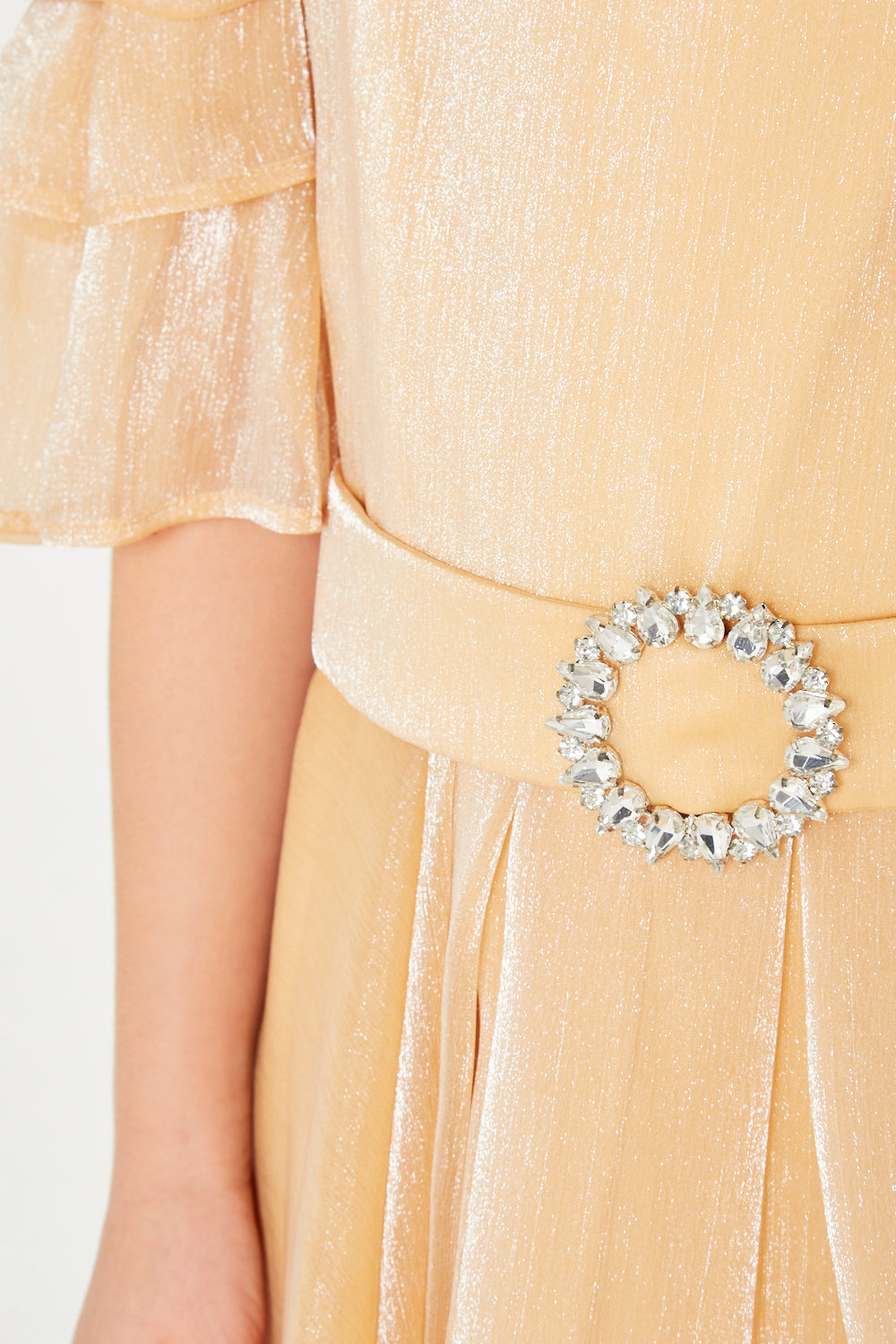 Off-Shoulder Ruffle Sleeve Dress