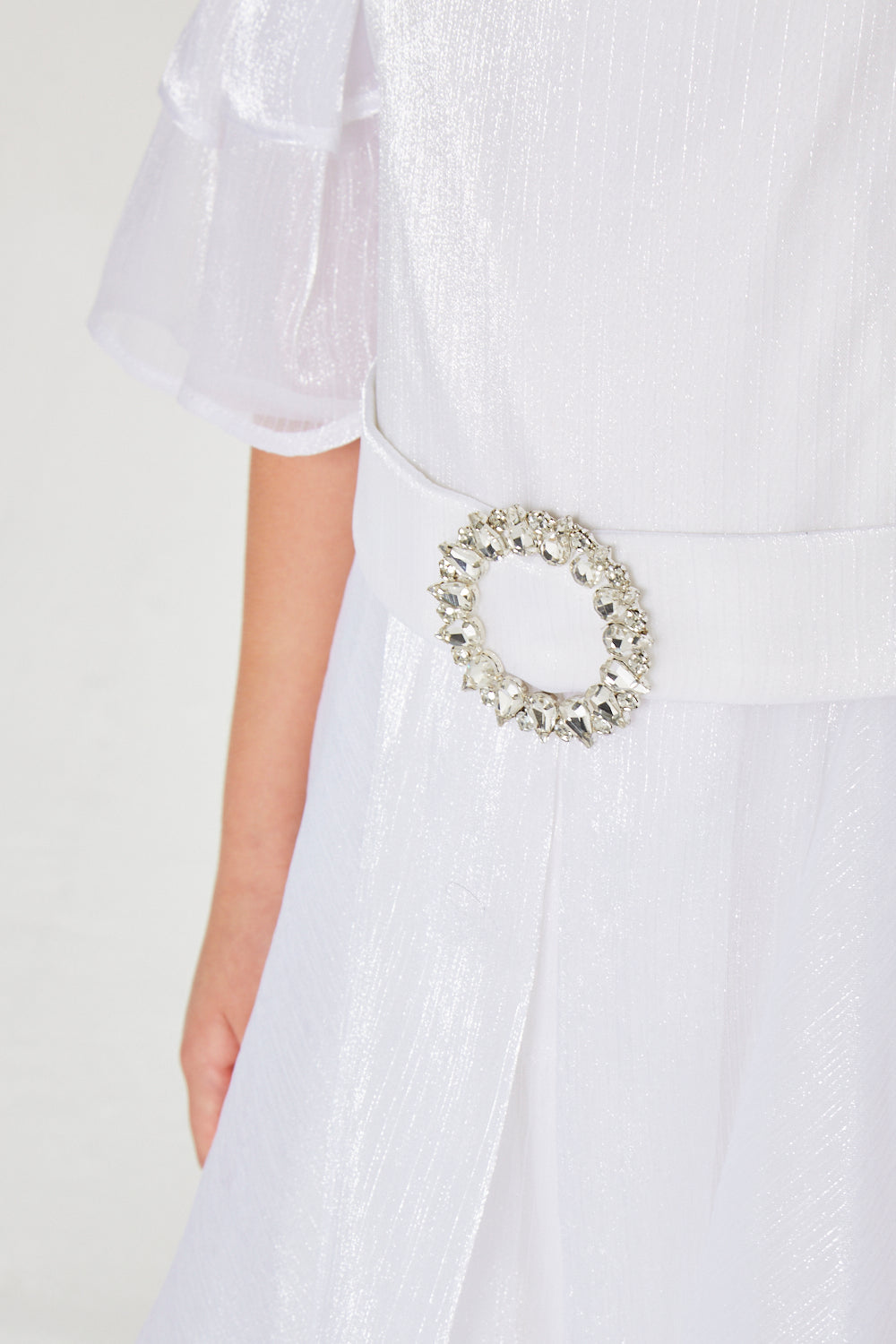 Off-Shoulder Ruffle Sleeve Dress