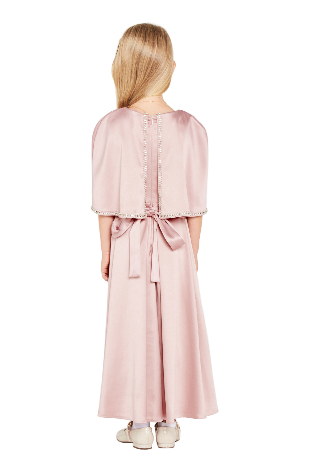 Embellished Cape Border Dress