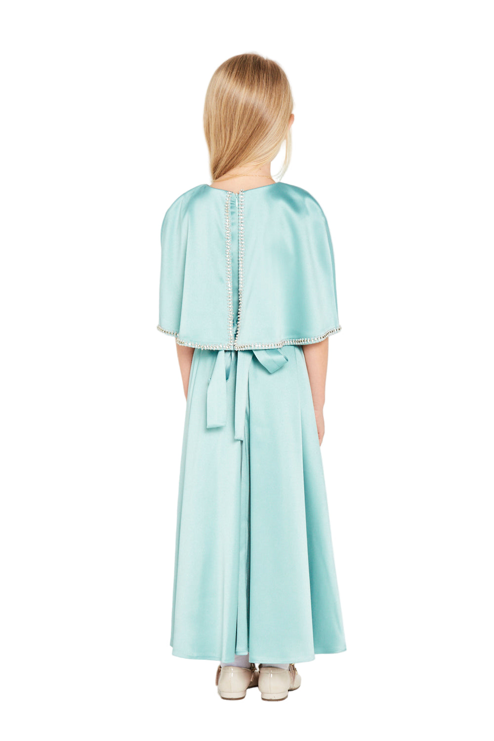 Embellished Cape Border Dress