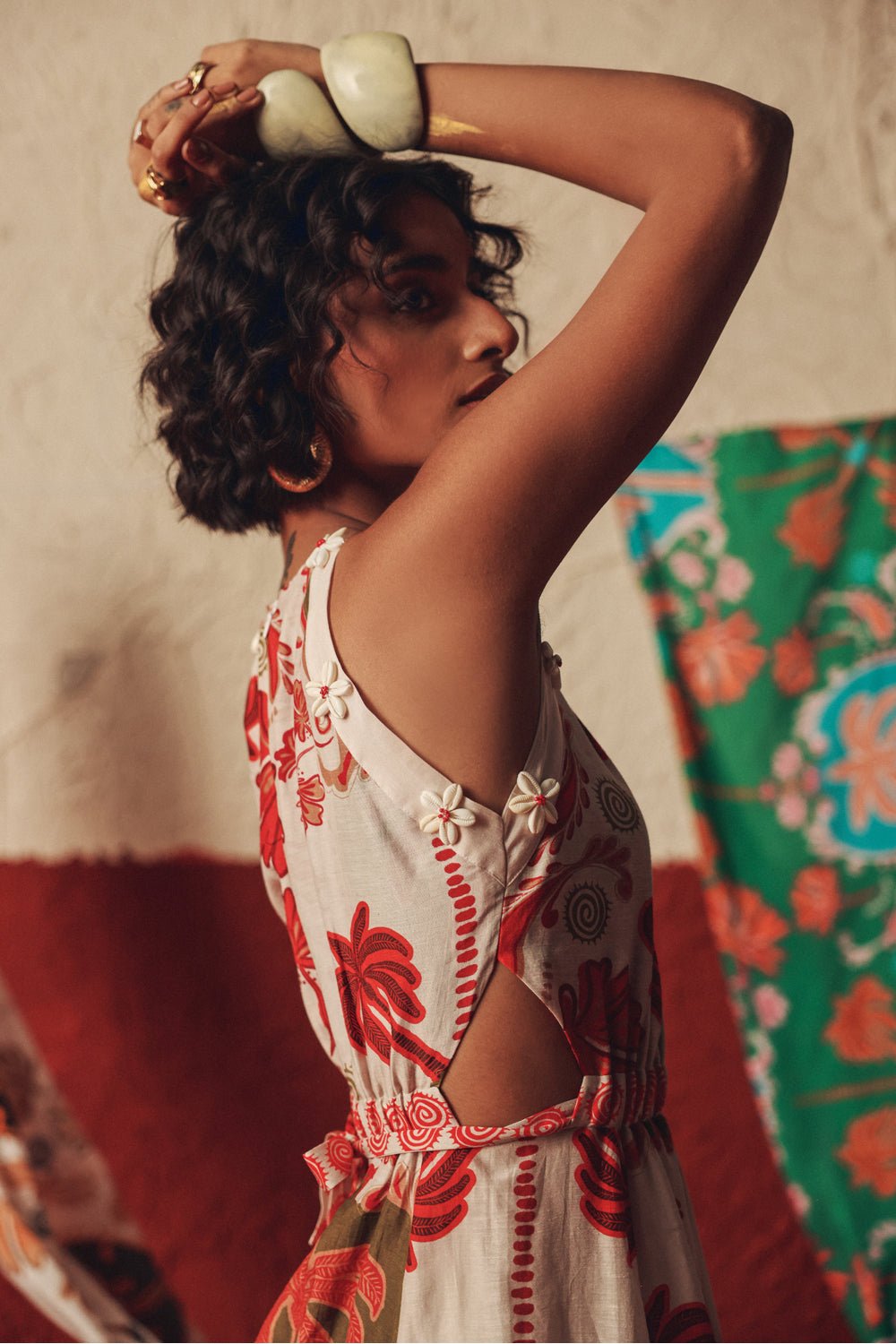 Desert Rhythm Flared Midi Dress