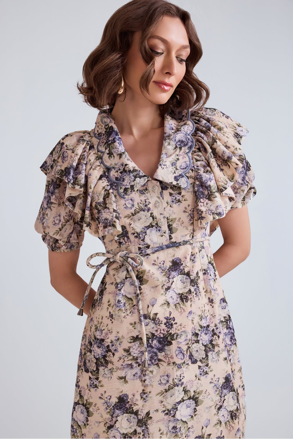 Eden Floral Cotton Mini Dress