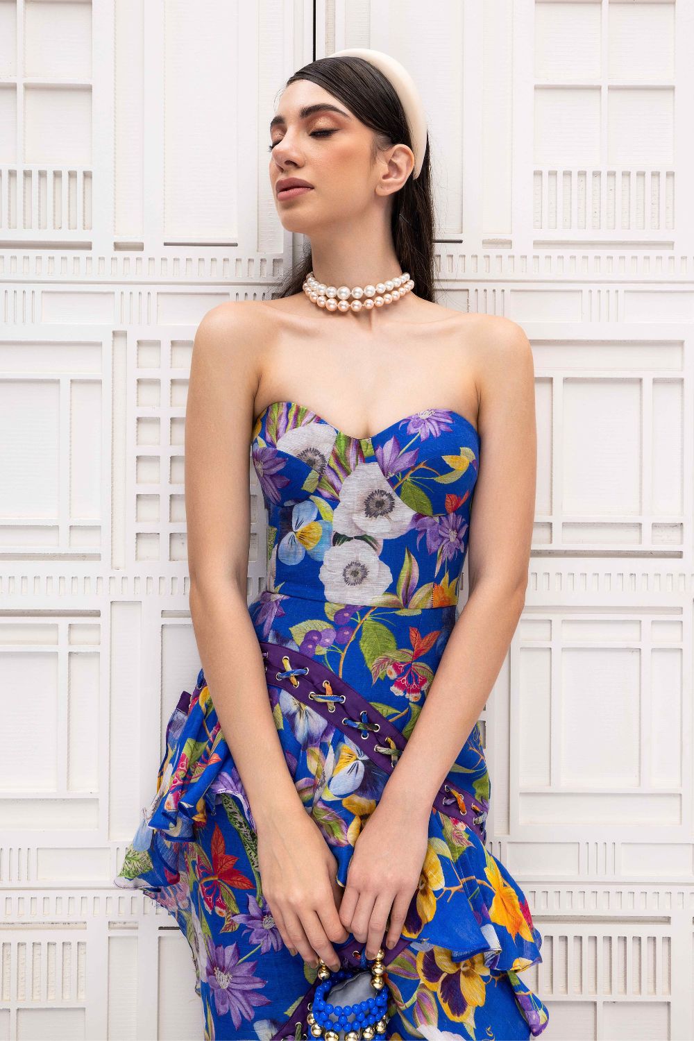 Edena Indigo Midi Dress