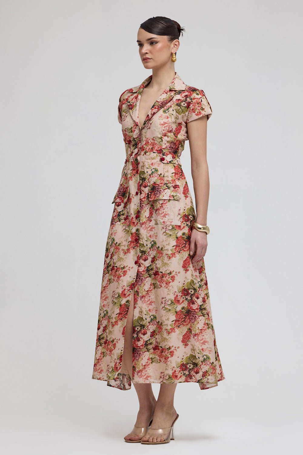 Jane Floral Midi Dress