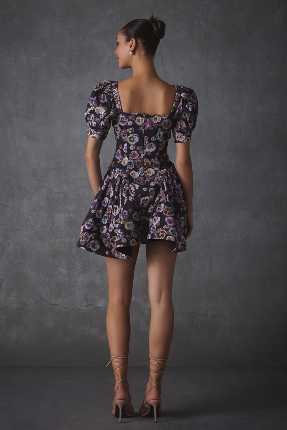 Janice Printed Silk Linen Dress