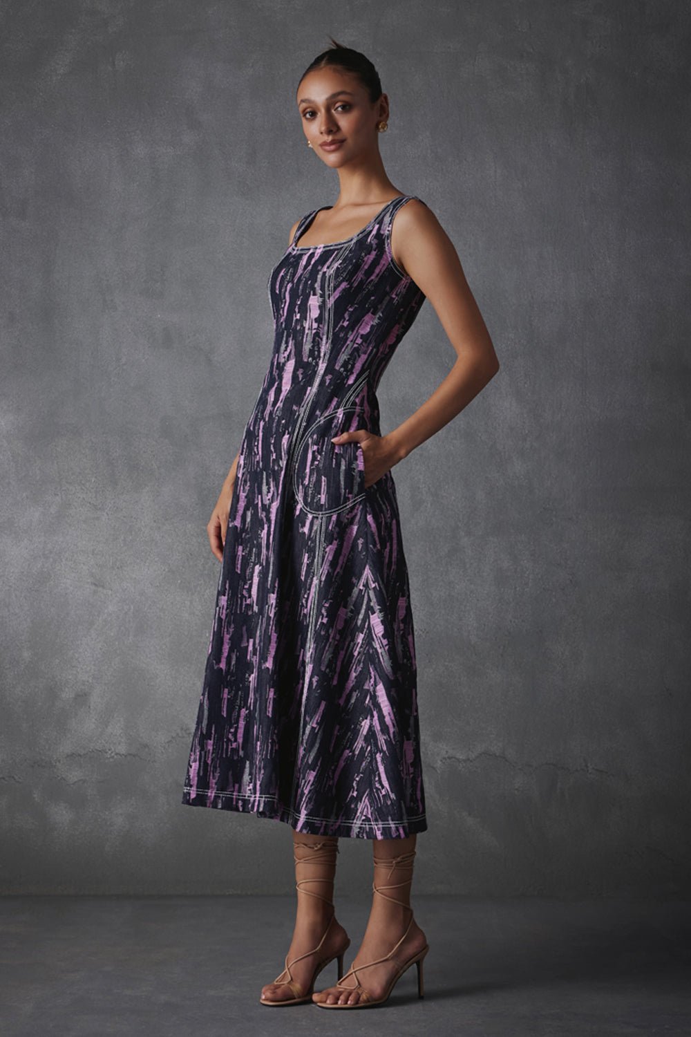 Maria Denim Midi Dress