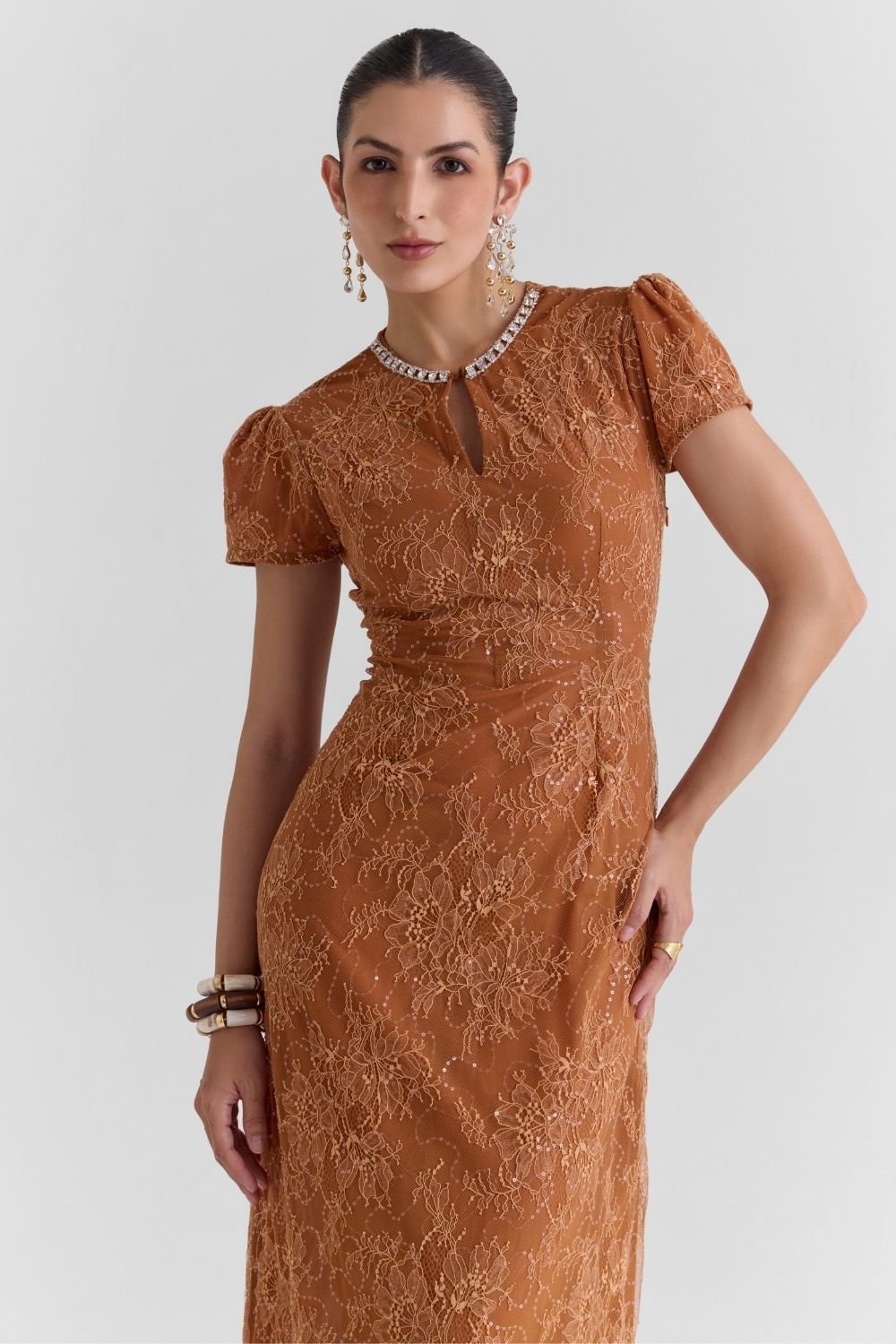 Meadow Lace Midi Dress