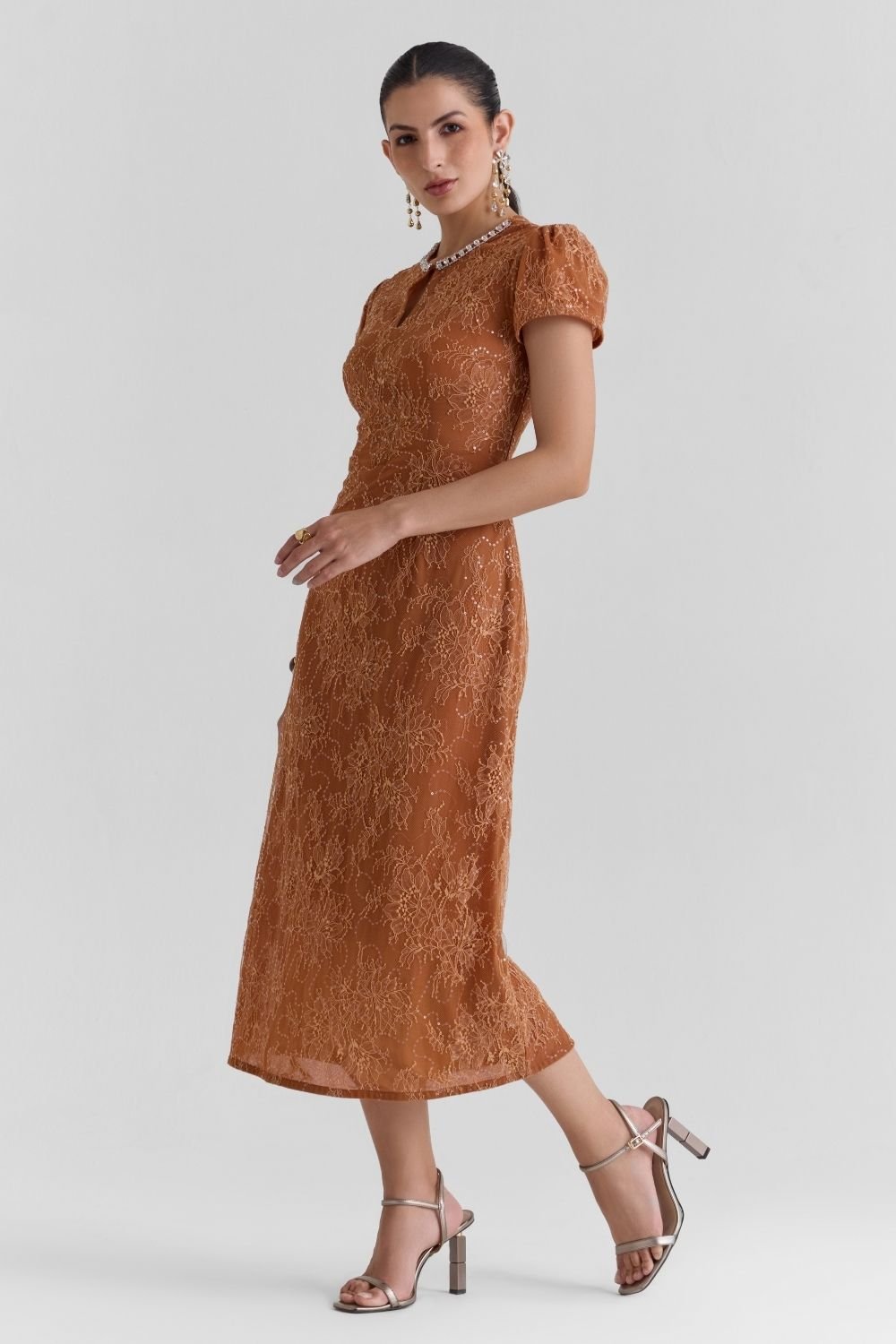 Meadow Lace Midi Dress