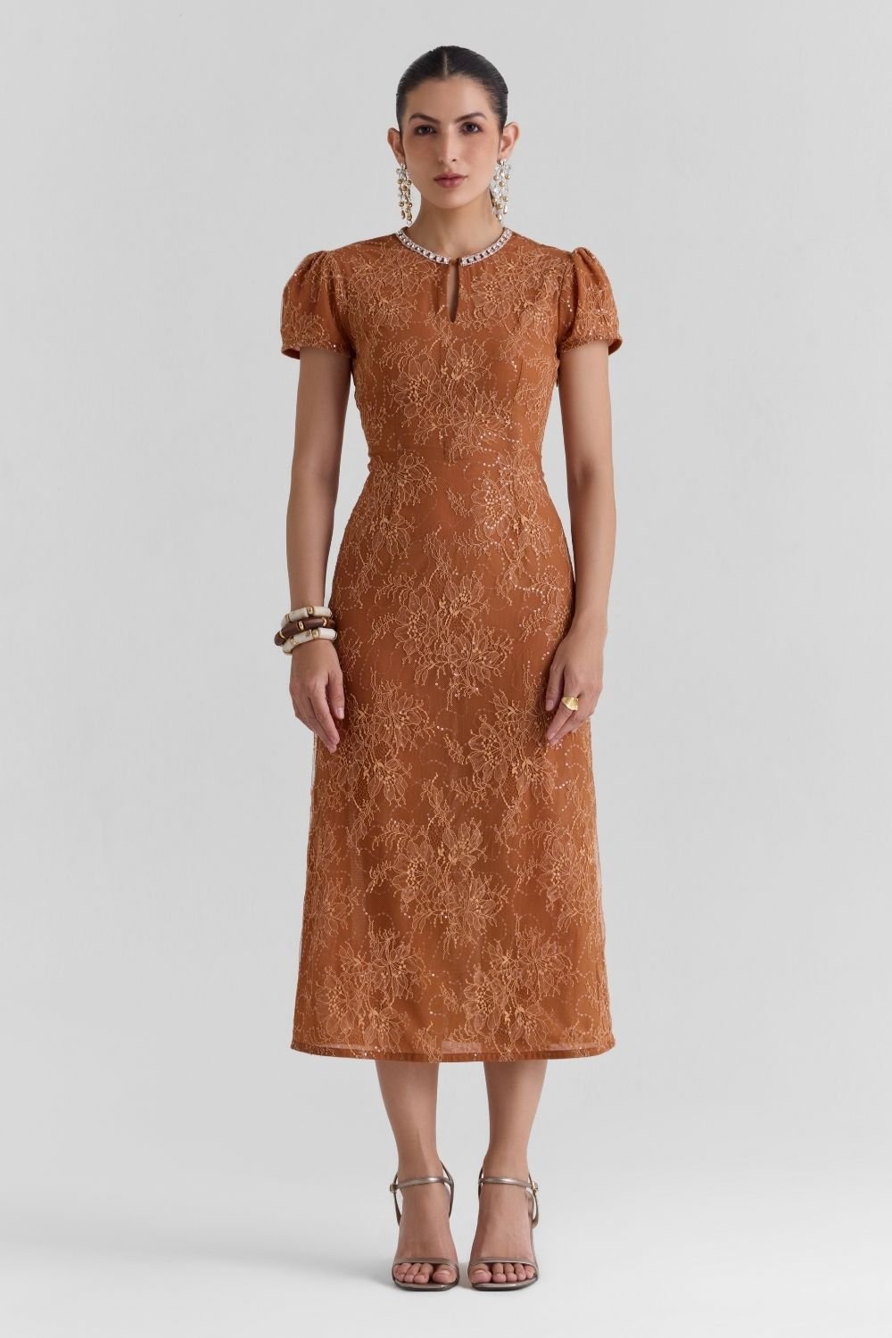 Meadow Lace Midi Dress