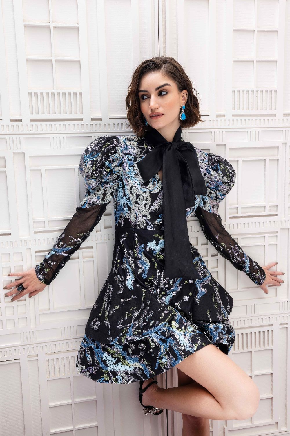 Nora Sequin Mini Dress