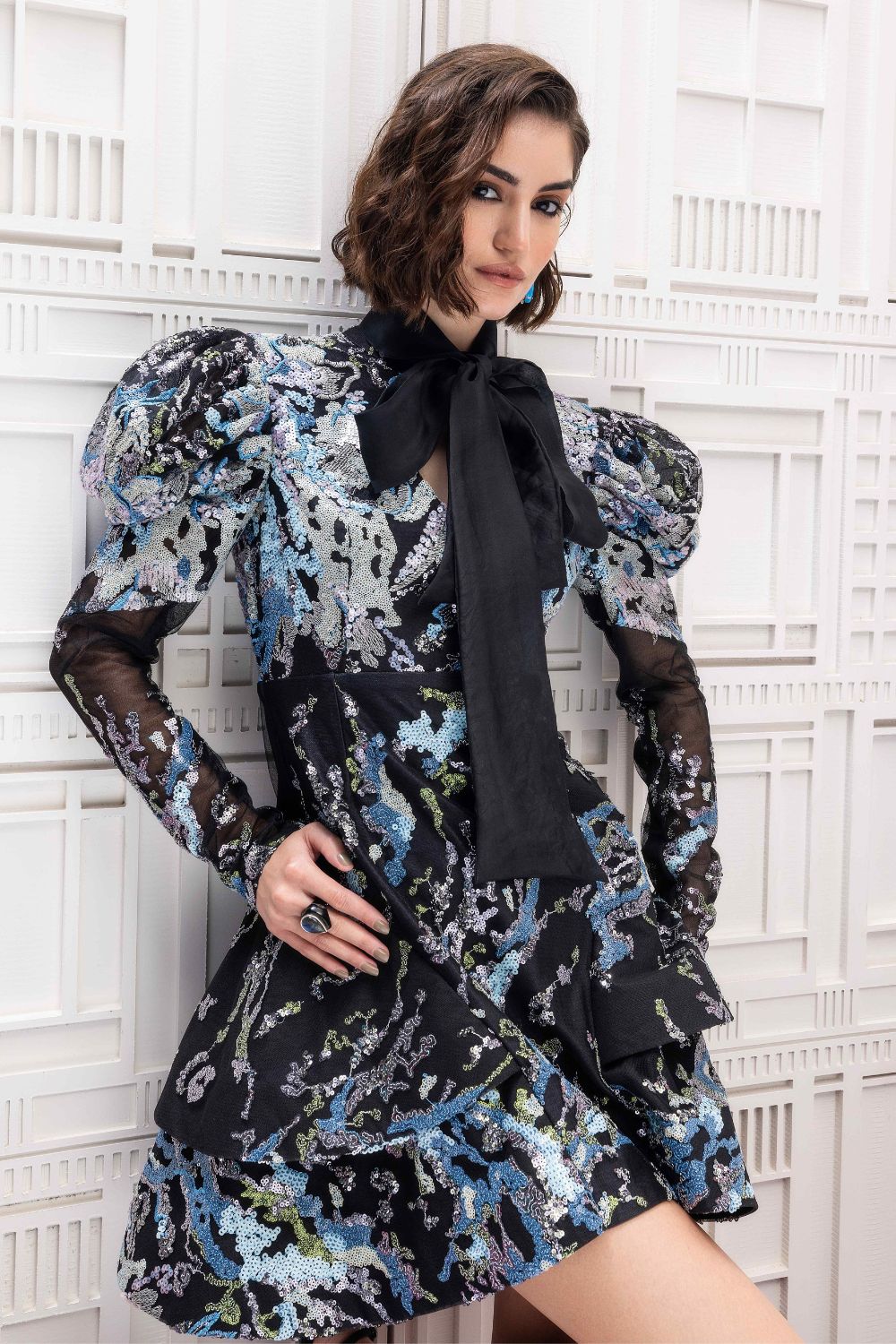 Nora Sequin Mini Dress