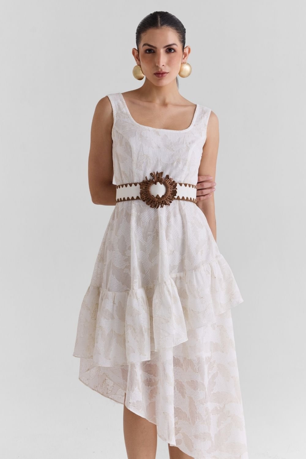 Odette Lace Midi Dress