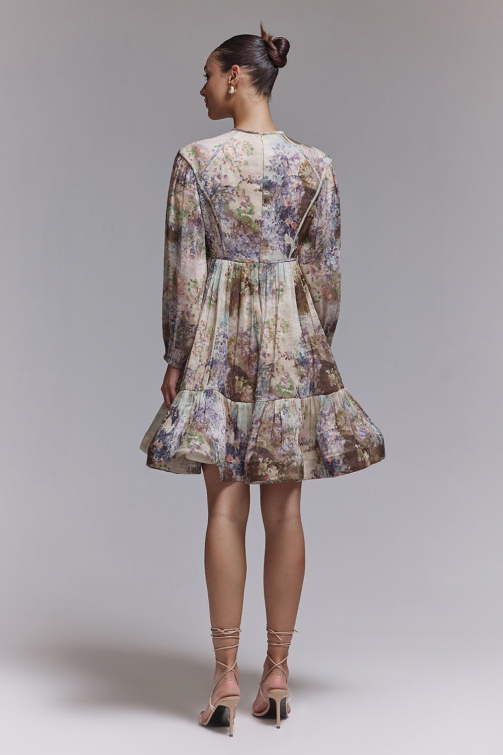 Quinn Printed Silk Linen Dress