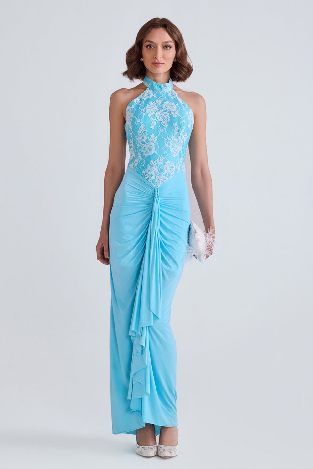 Reem Blue Lycra Dress