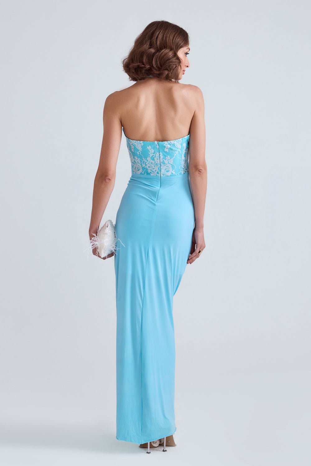 Reem Blue Lycra Dress