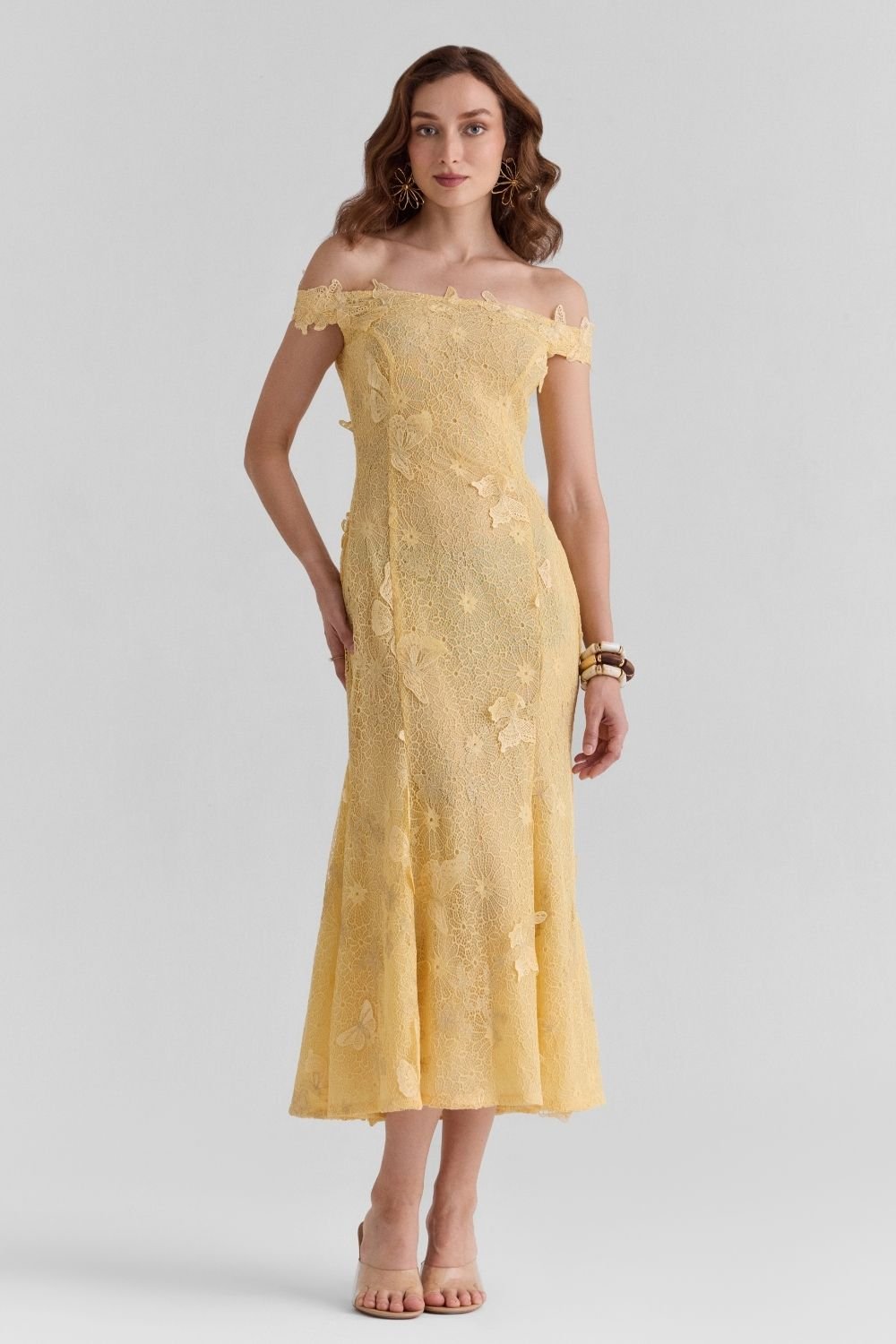 Saphira Lace Midi Dress